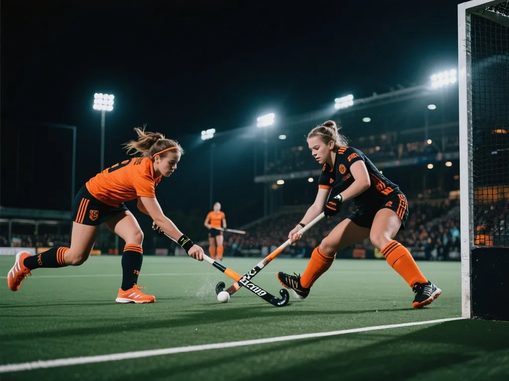 当橙色与黑鹰交锋：欧洲曲棍球锦标赛的巅峰对决